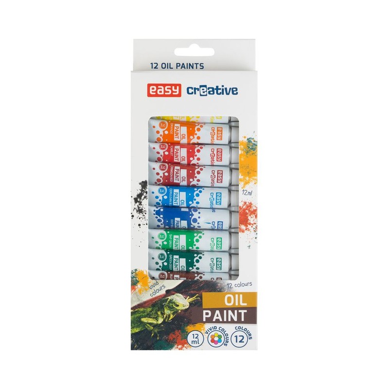Farby olejne12 kolorów 12 ml Easy 12 sztuk