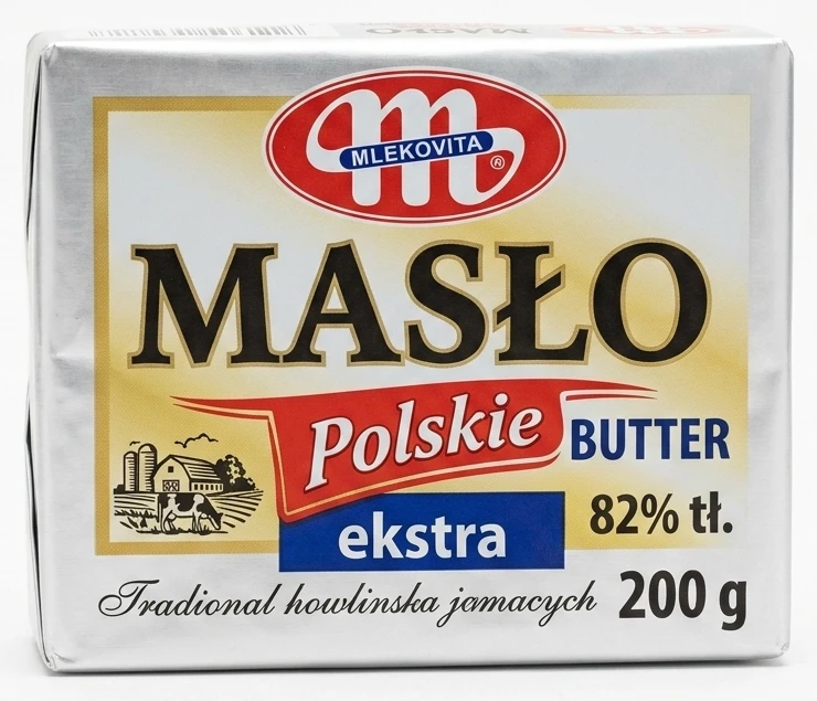 MLEKOVITA Masło Polskie ekstra 82% tł.