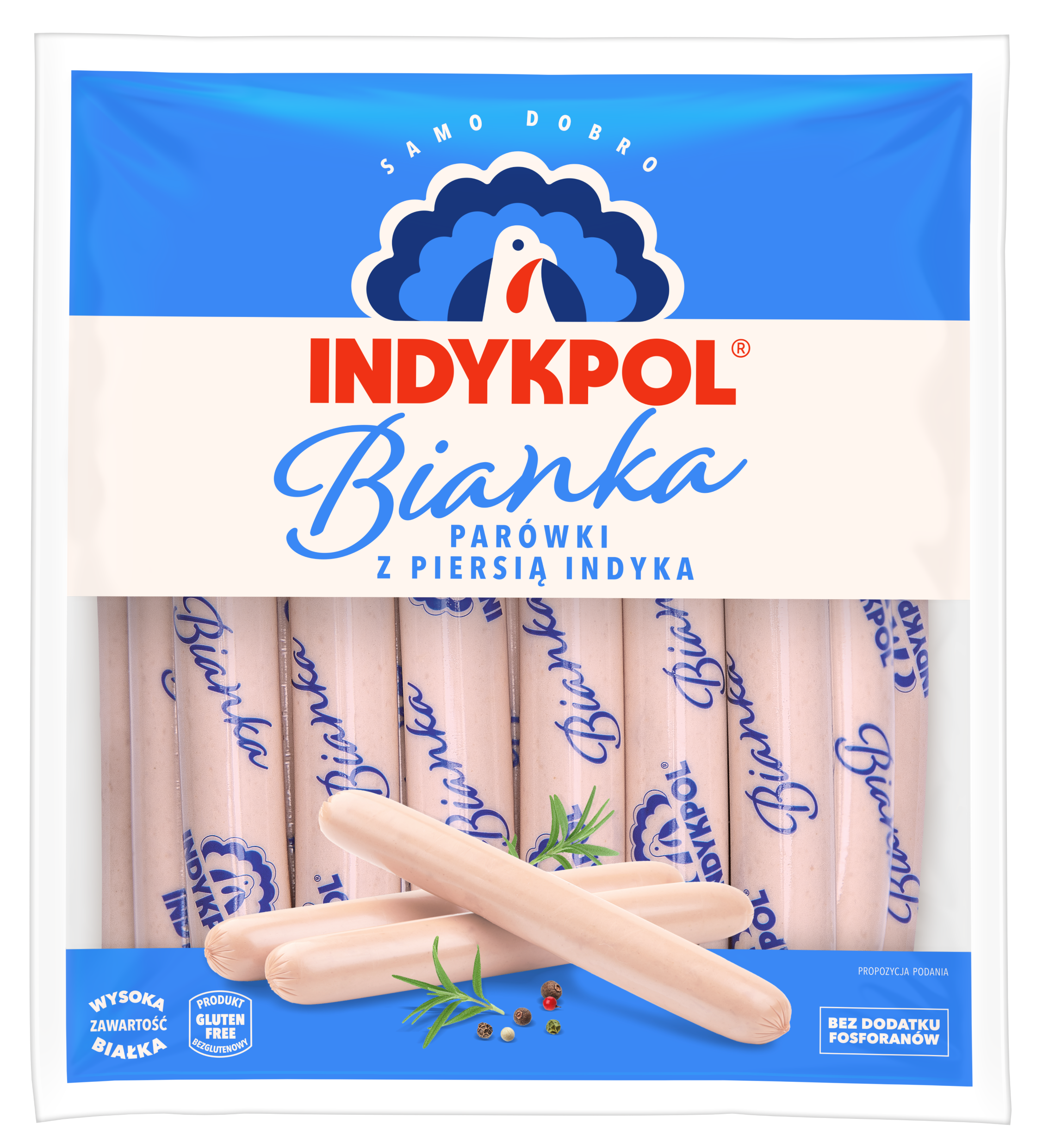 Bianka Parówki Z Piersią Indyka Ok. 1 Kg Indykpol