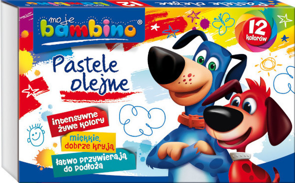 Bambino Pastele olejne 12 kolorów