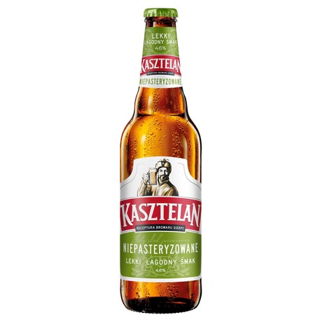 Kasztelan Piwo jasne niepasteryzowane 500 ml