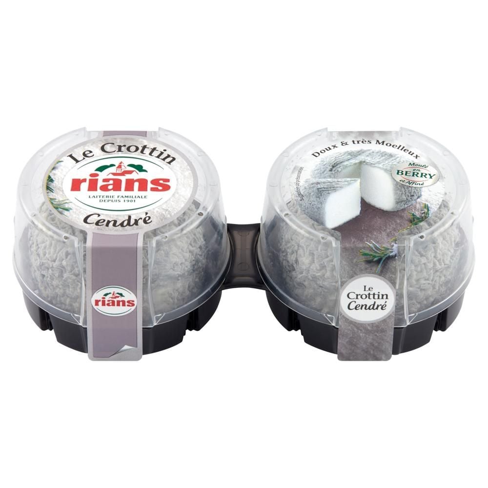 Rians Le Crottin Francuski ser kozi z popiołem 120 g (2 x 60 g)