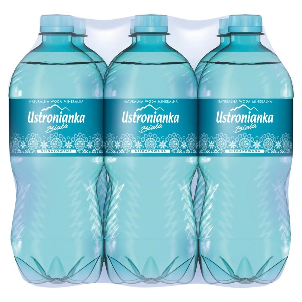 Ustronianka Biała Naturalna woda mineralna niegazowana 6 x 1 l