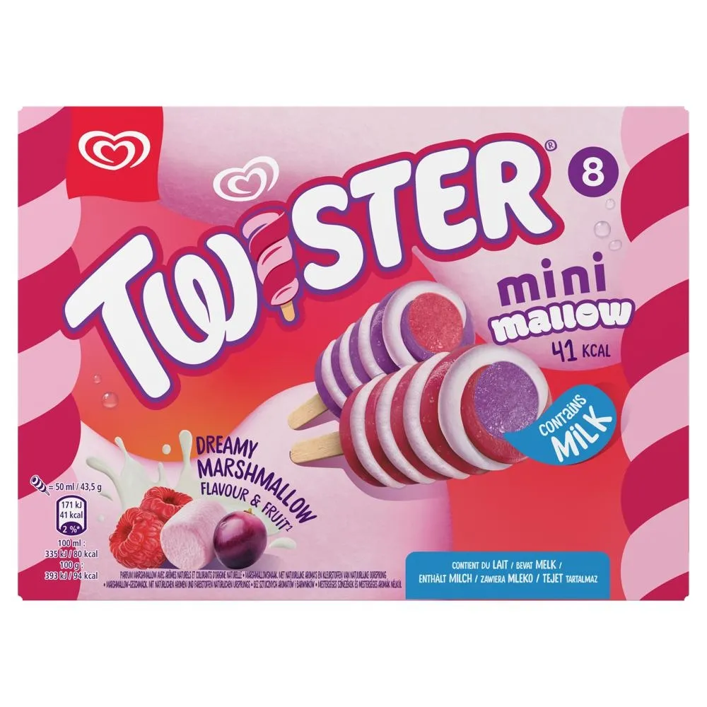 Twister Mini Mallow Lody 400 ml (8 sztuk)
