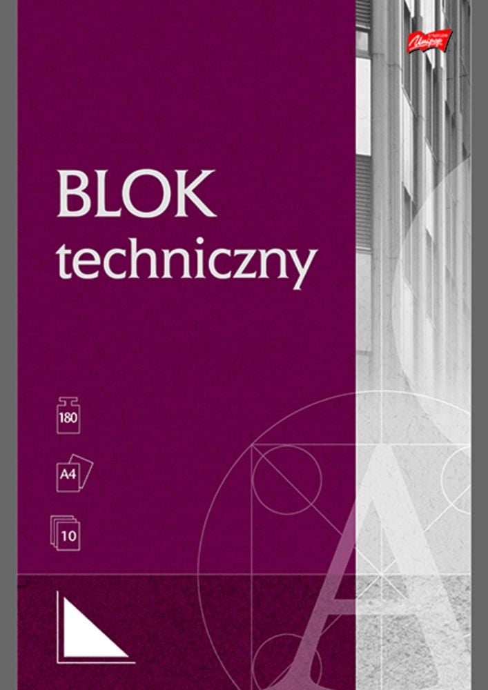 Unipap blok techniczny A4 10 kartek