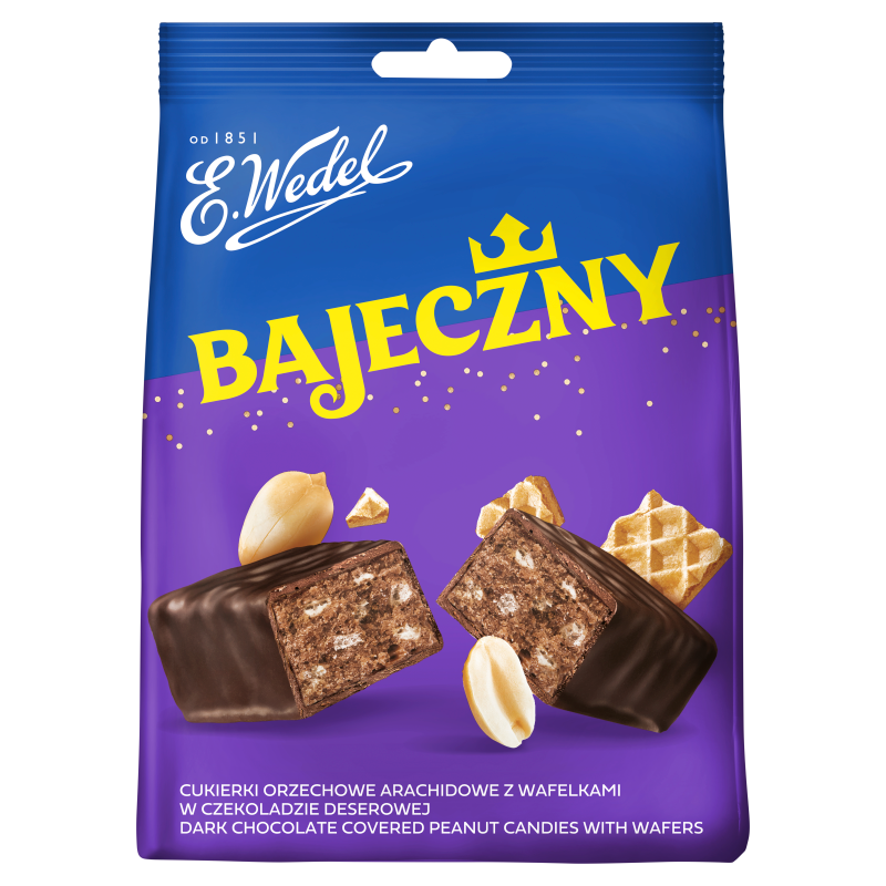 Mieszanka Bajeczna Cukierki orzechowe z wafelkami w czekoladzie deserowej
