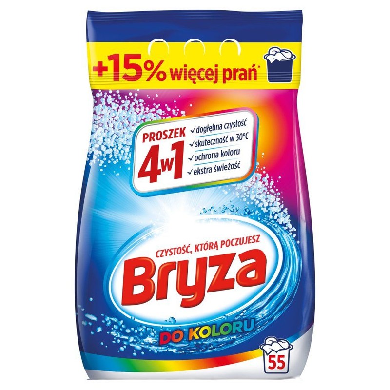 Proszek do prania koloru 4w1   Bryza 3,575 kg