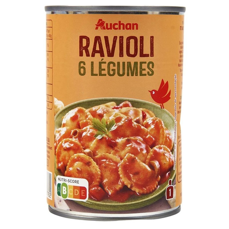 Ravioli z warzywami Auchan 400 g