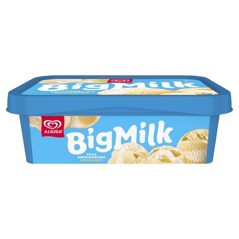 Lody o smaku śmietankowo waniliowym Big Milk 900 ml