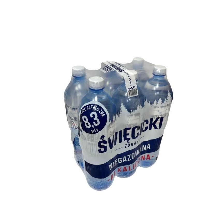 Naturalna woda źródlana niegazowana Święcicki Zdrój 6 x 1,5 l