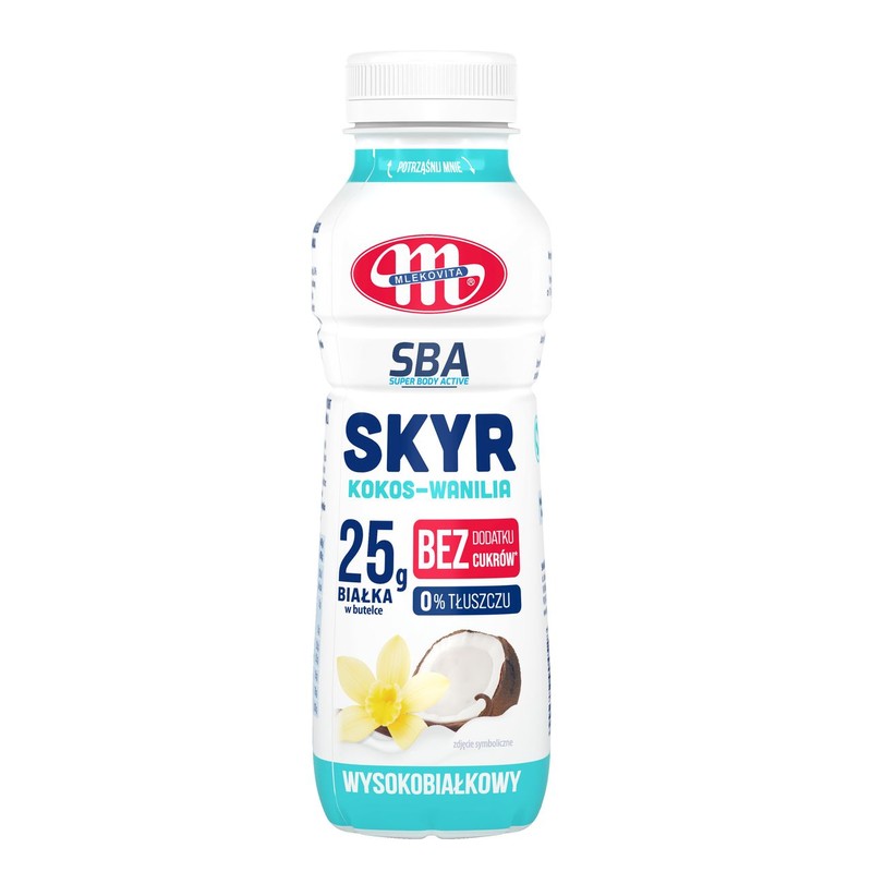 Skyr jogurt wysokobiałkowy kokos-wanilia Mlekovita 330 g