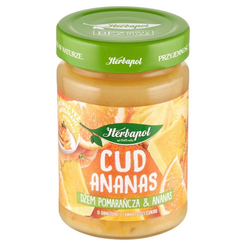 Dżem Cud ananas - pomarańcza & ananas Herbapol 280 g