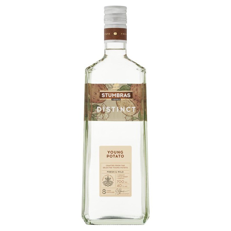 Wódka czysta Distinct z młodych ziemniaków alk. 40,0% obj. Stumbras 500 ml