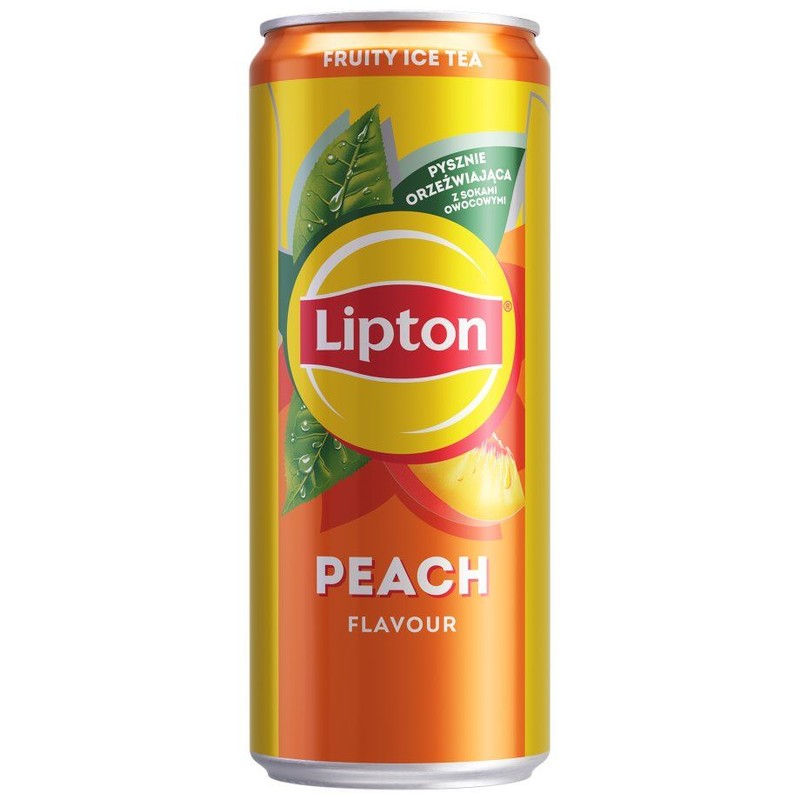 Niegazowany napój owocowo-herbaciany o smaku brzoskwiniowym Lipton 330 ml