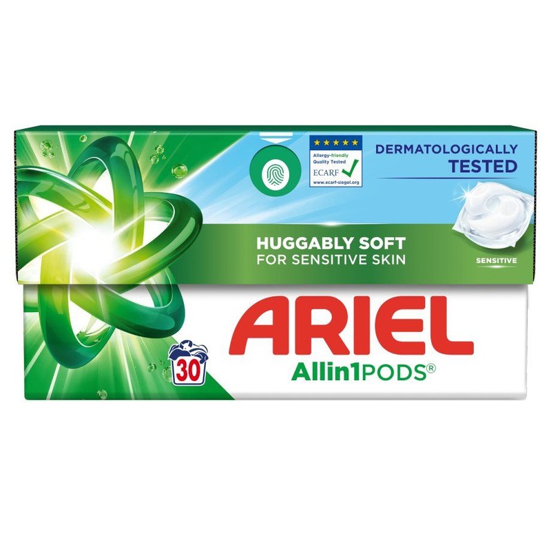 Kapsułki do prania Sensitive Allin1 Pods Ariel 30 kapsułek