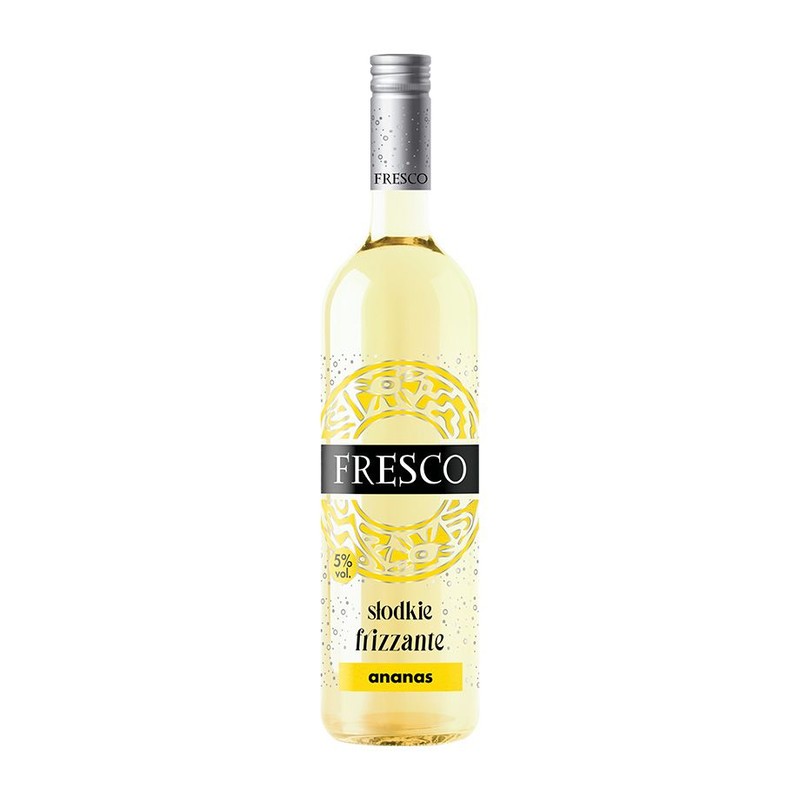 Frizzante Wino słodkie musujące ananas alk. 5,5% obj.   Fresco 750 ml