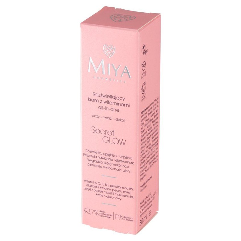Rozświetlający krem z witaminami Miya 30 ml