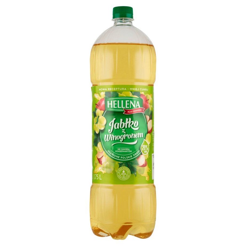 Napój owocowy niegazowany o smaku jabłko - winogrono Hellena 1,75 l