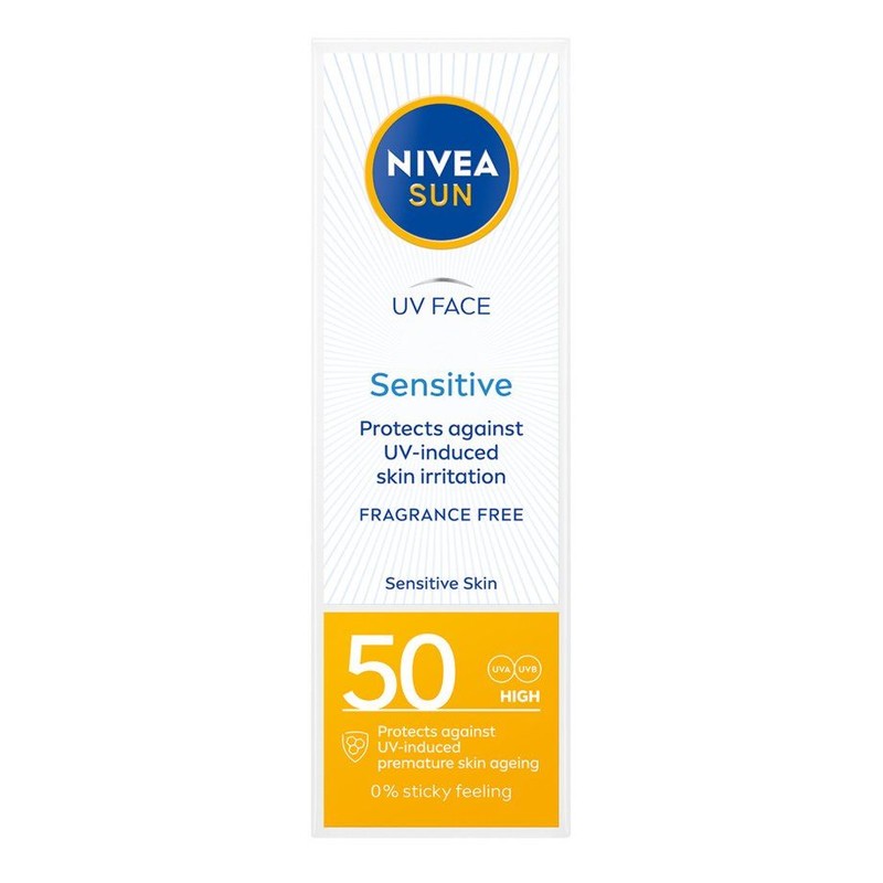Sensitive Krem do twarzy skóra wrażliwa SPF 50 Nivea Sun 50 ml