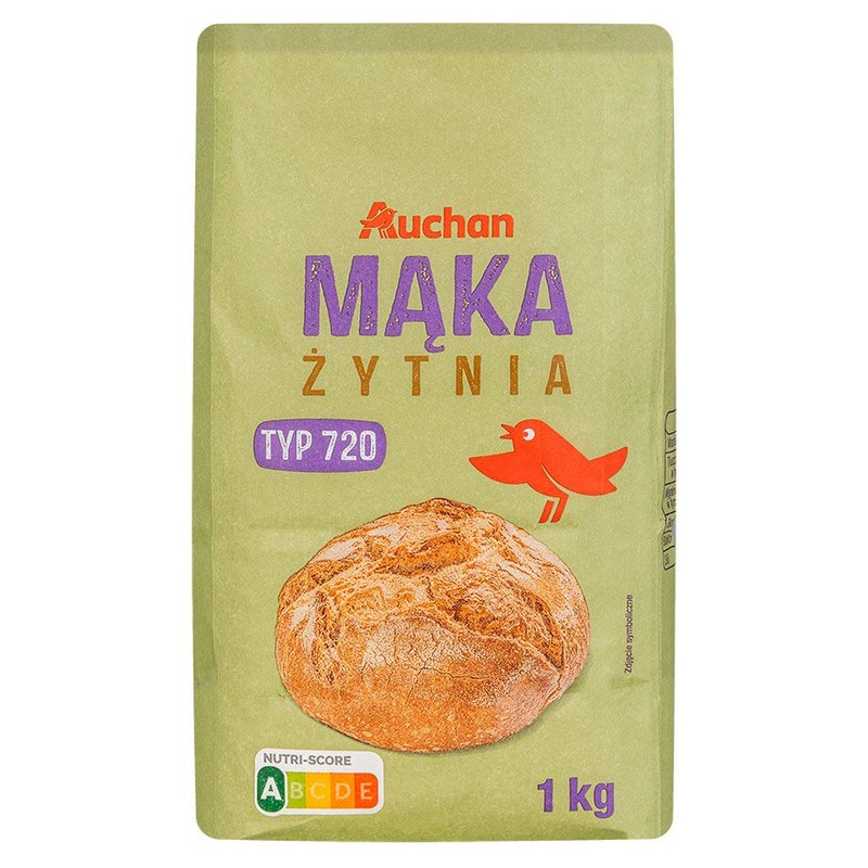 Mąka żytnia typ 720   Auchan 1 kg