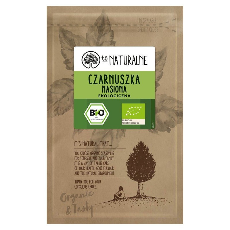 BIO Ekologiczne nasiona czarnuszki To Naturalne 20 g