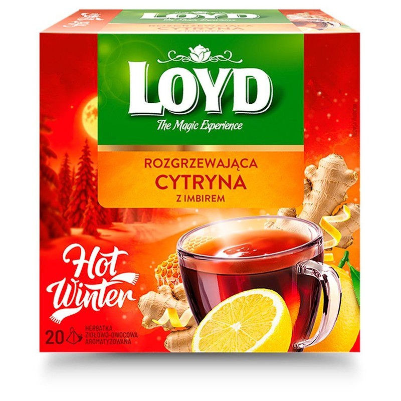 Herbatka rozgrzewająca cytryna z imbirem Loyd 40 g
