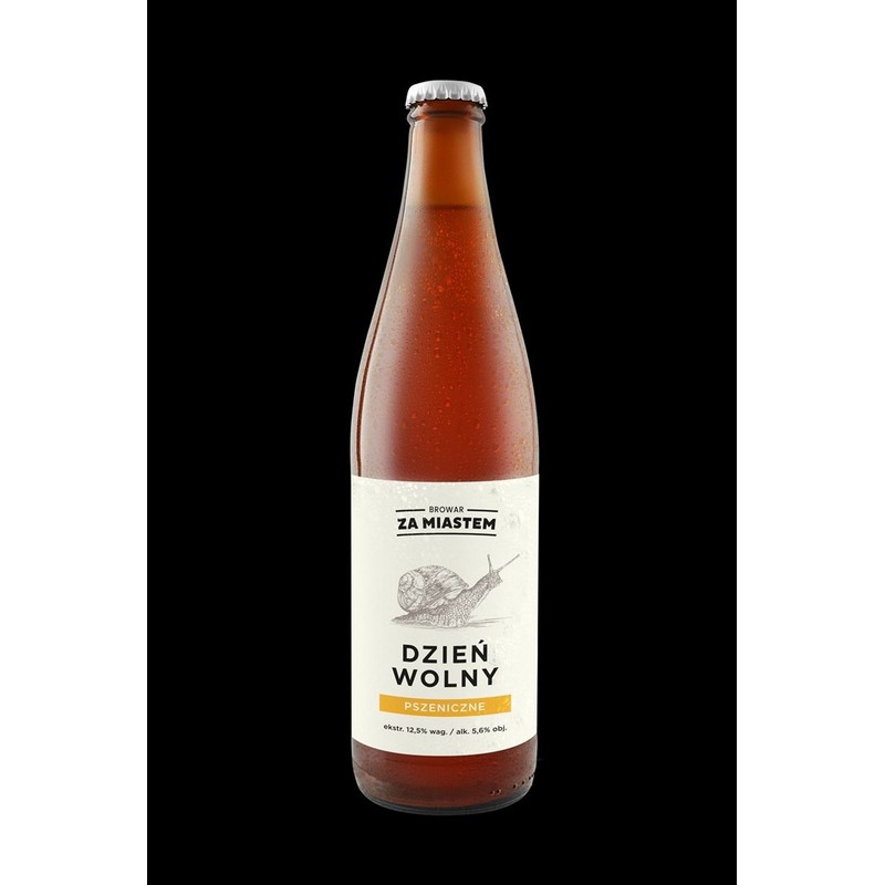 Piwo jasne pszeniczne Dzień Wolny alk. 4,7% obj. Browar za Miastem 500 ml