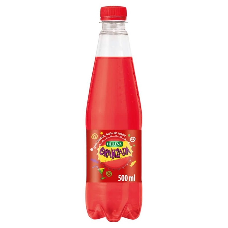 Napój gazowany Oranżada Czerwona Hellena 500 ml