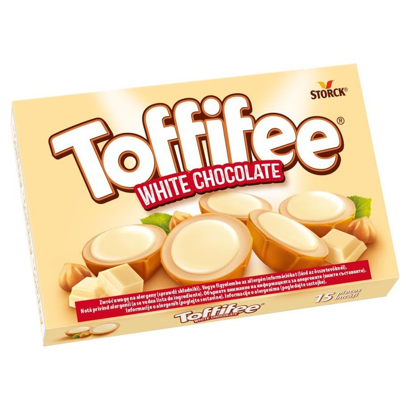 Orzech laskowy w karmelu i białej czekoladzie Toffifee 125 g