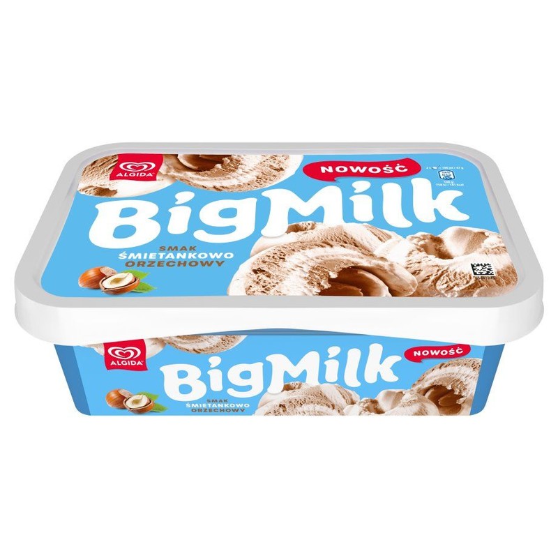 Lody smak śmietankowo orzechowy Big Milk 900 ml