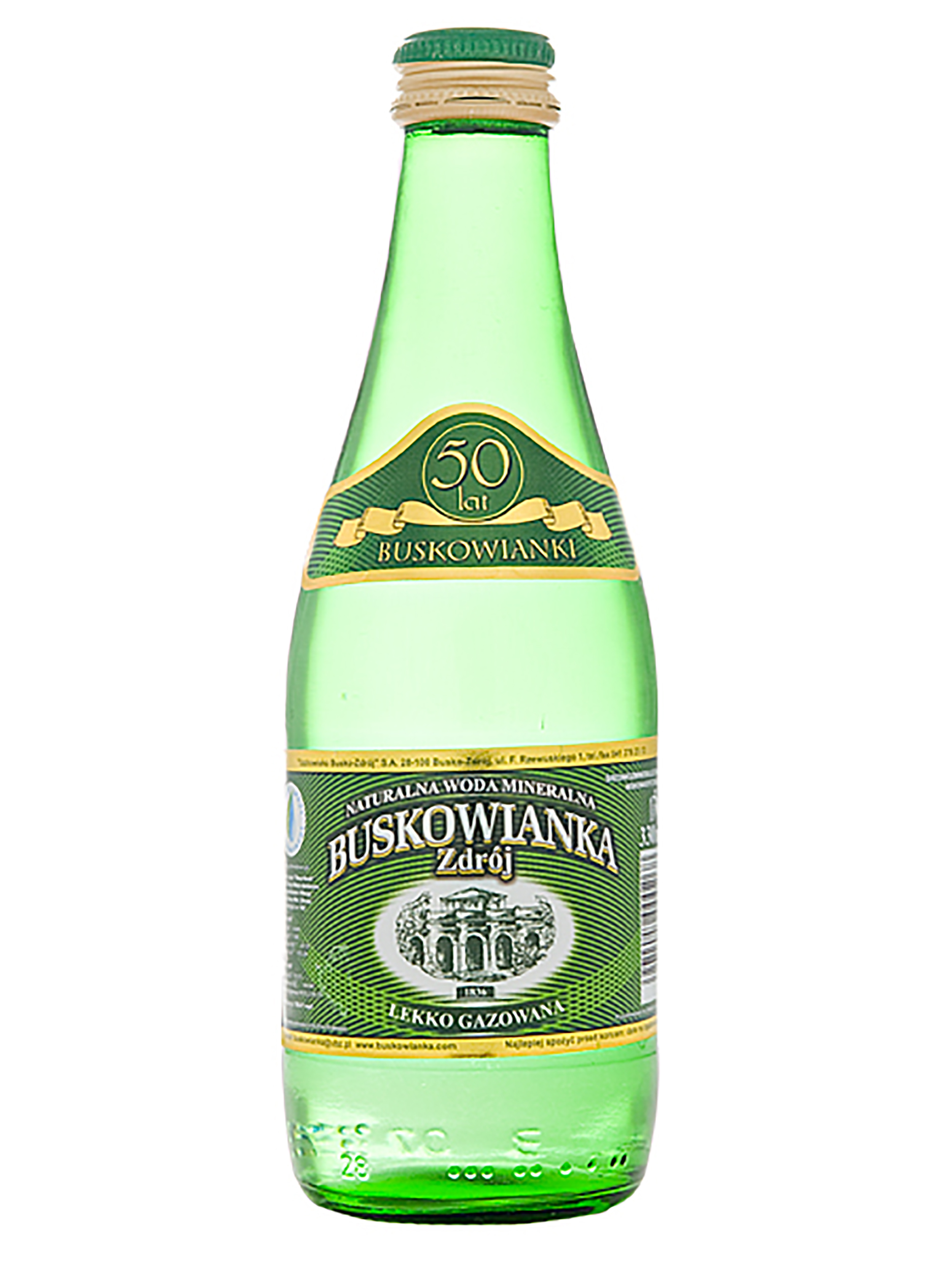 Naturalna Woda Mineralna Buskowianka-Zdrój Premium 0,33L Lekko Gazowana
