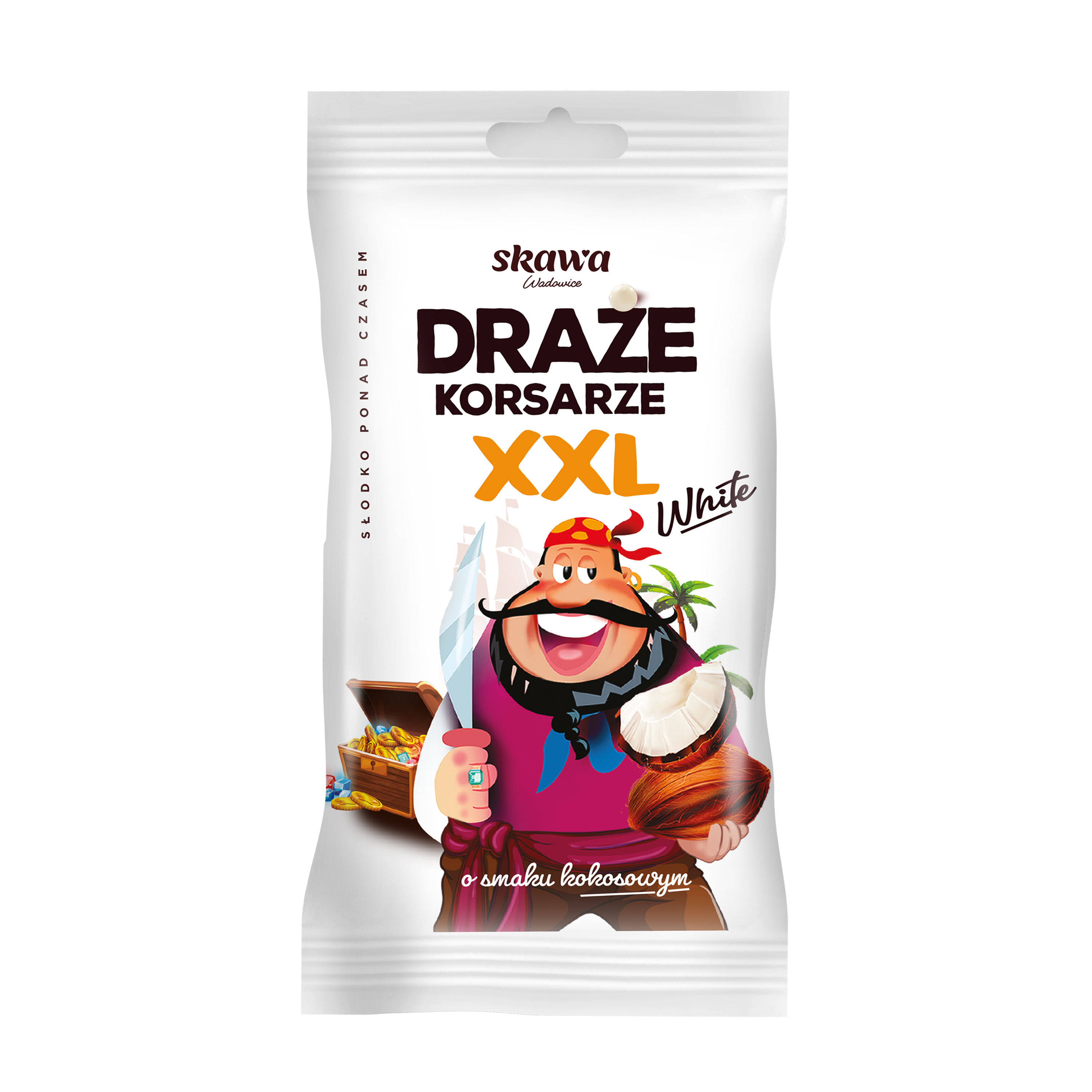 Skawa Draże Korsarze Xxl White Kokosowe 130 G