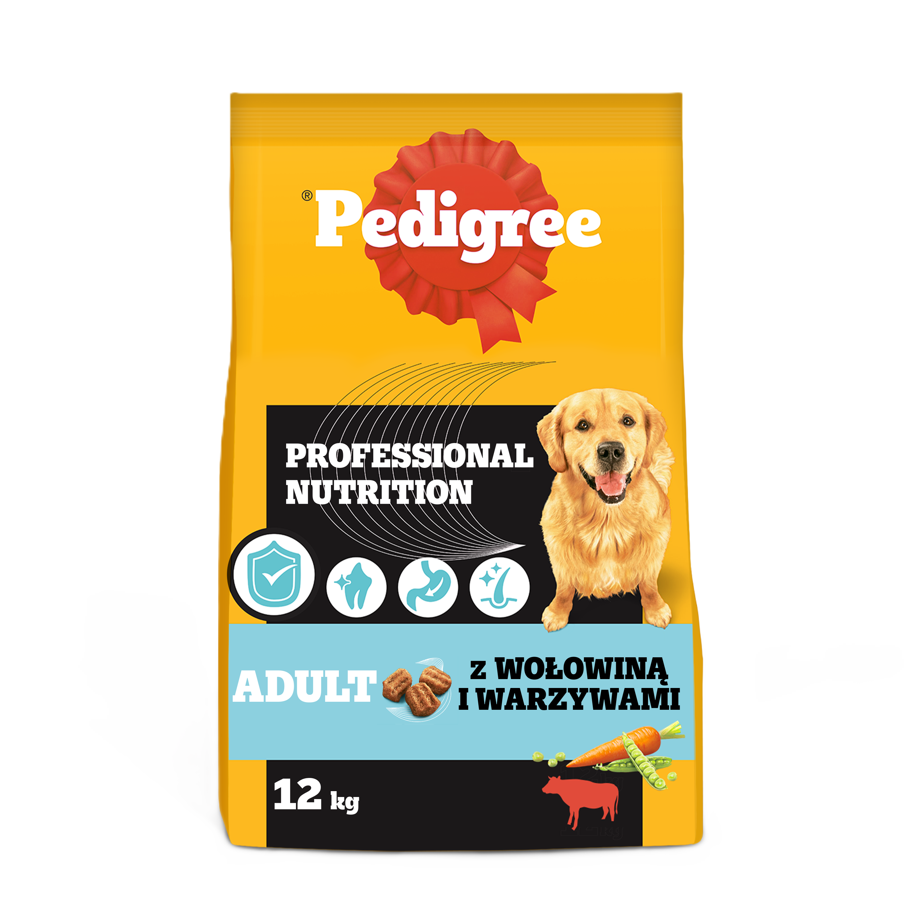 Pedigree Adult Sucha Karma Z Wołowiną I Warzywami 12 Kg