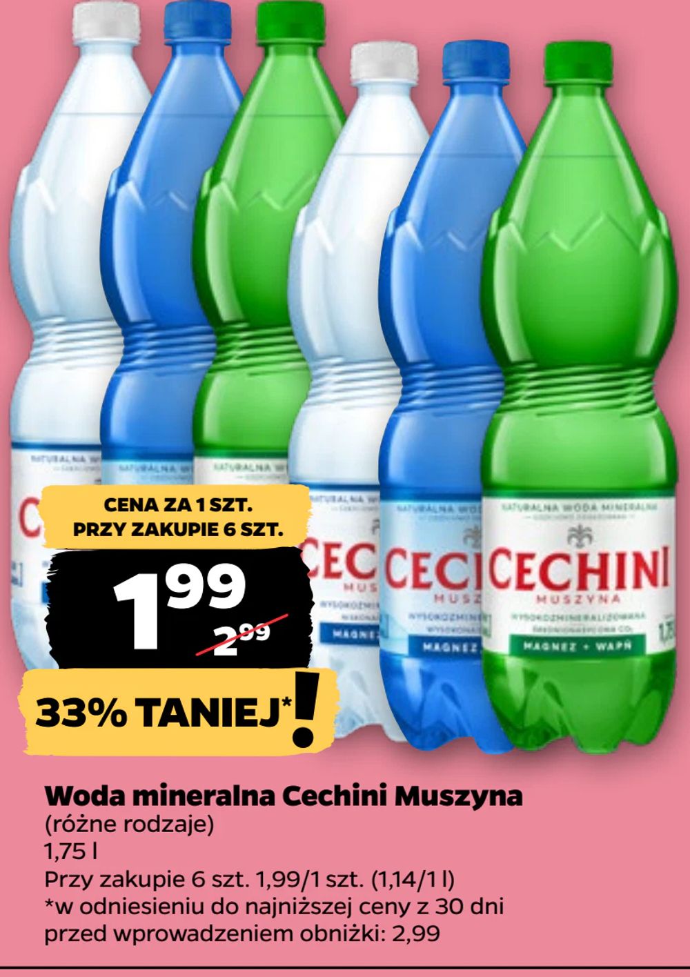 Woda mineralna Cechini Muszyna