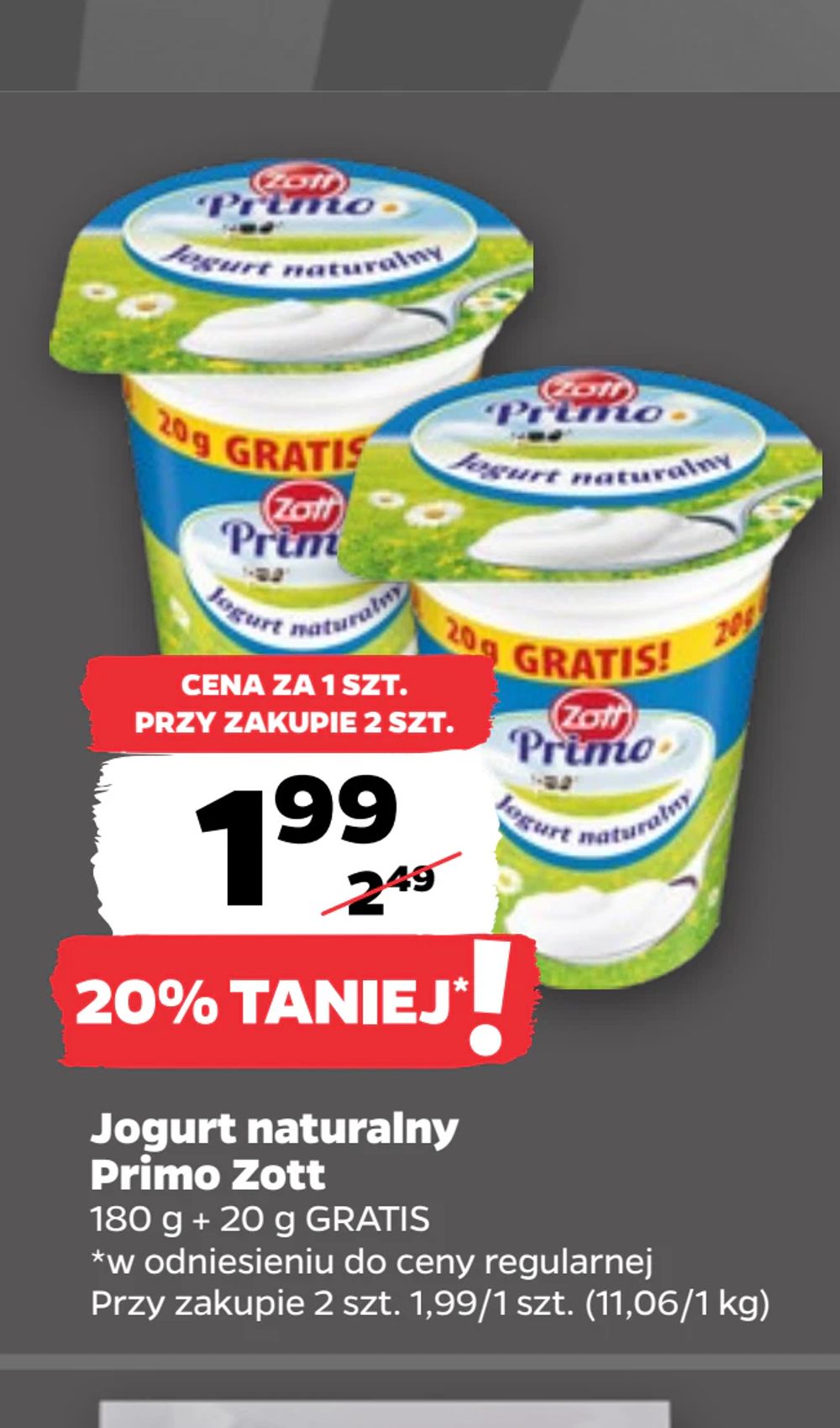 Jogurt naturalny Primo Zott