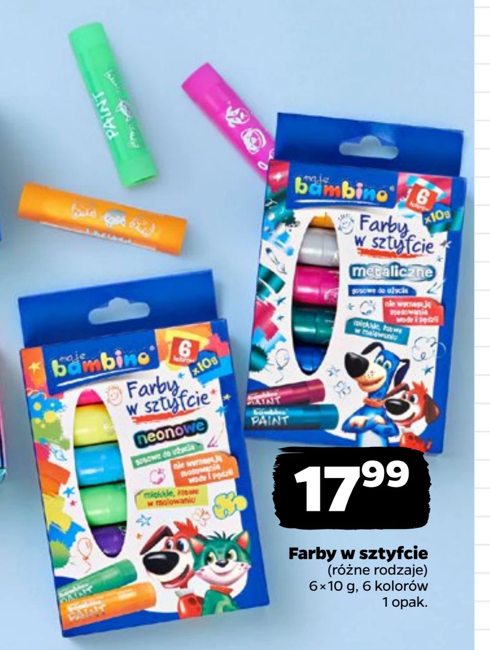 Farby w sztyfcie