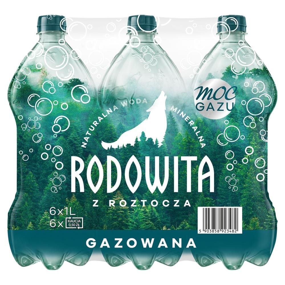 Rodowita z Roztocza Naturalna woda mineralna gazowana 6 x 1 l