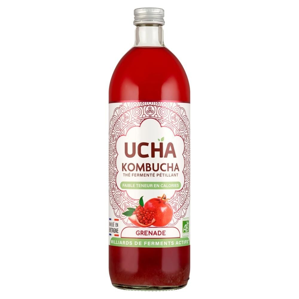 Ucha Kombucha z sokiem z granatu 75 cl