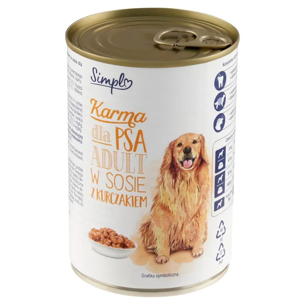 Simpl Adult Karma dla psa w sosie z kurczakiem 415 g