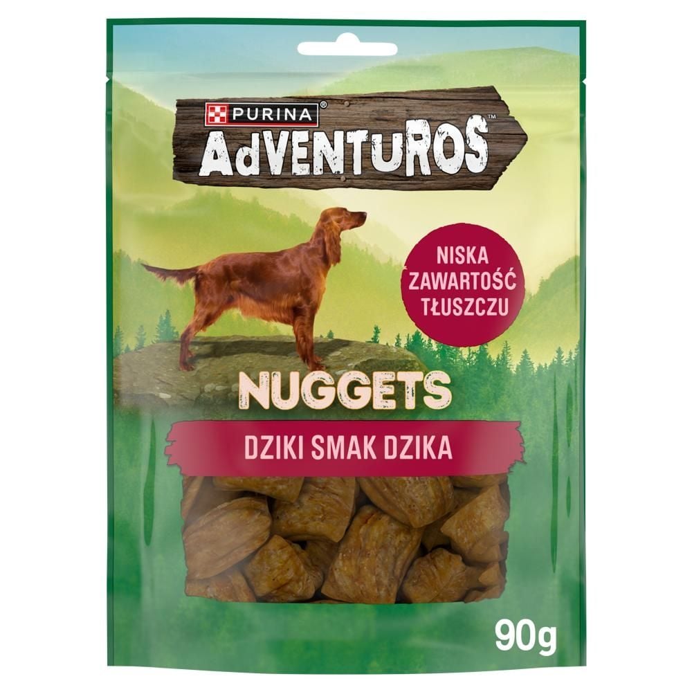Purina AdVENTuROS Nuggets Uzupełniająca karma dla dorosłych psów dziki smak dzika 90 g