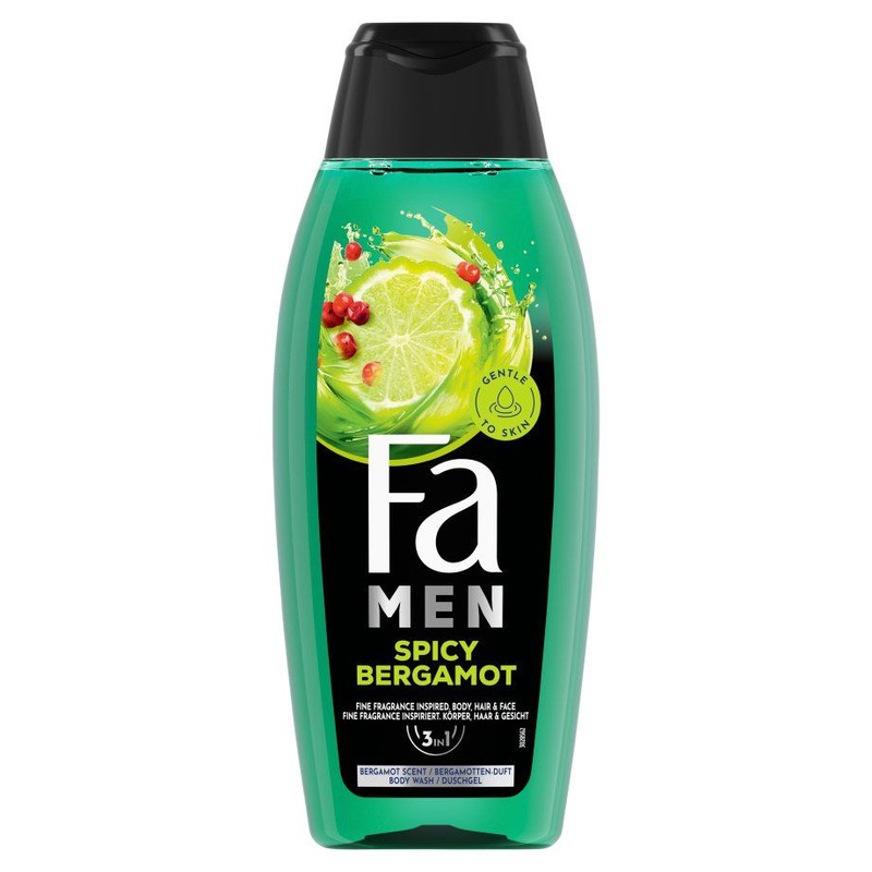 Żel pod prysznic 2w1 Spicy Bergamot Fa Men 400 ml
