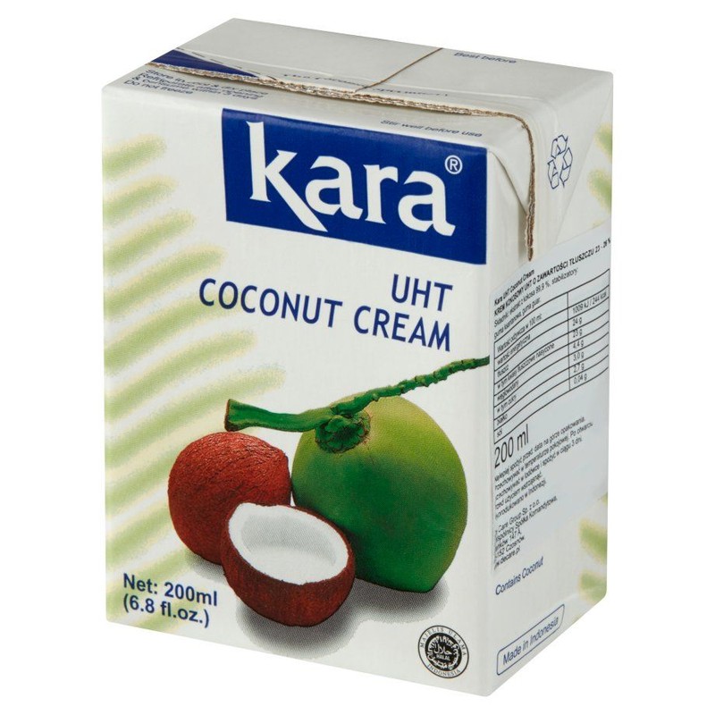 Krem kokosowy 24-26% UHT Kara 200 ml