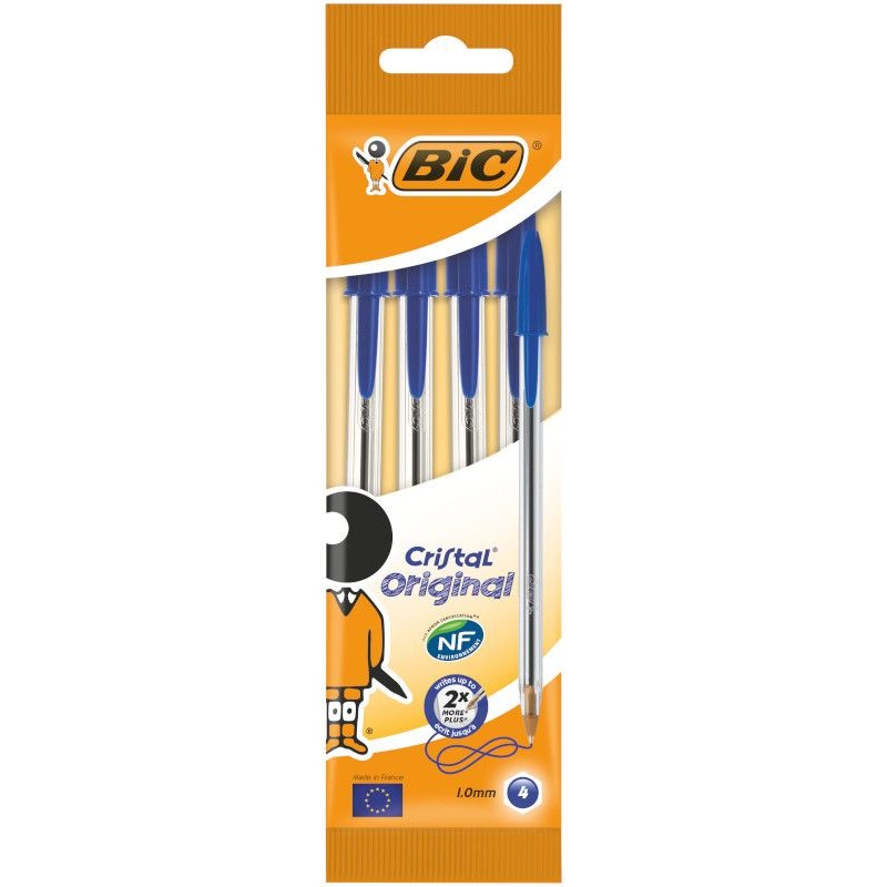 Długopis niebieski Cristal Original BIC 4 sztuki