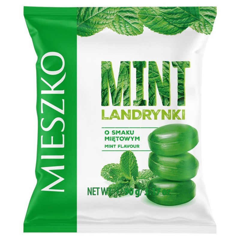 Landrynki o smaku miętowym Mieszko 90 g