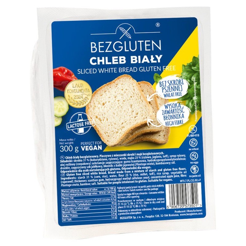 Chleb biały Bezgluten 300 g