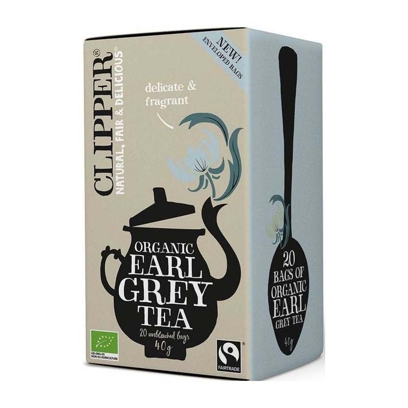 BIO Herbata czarna Earl Grey   Clipper 20 torebek