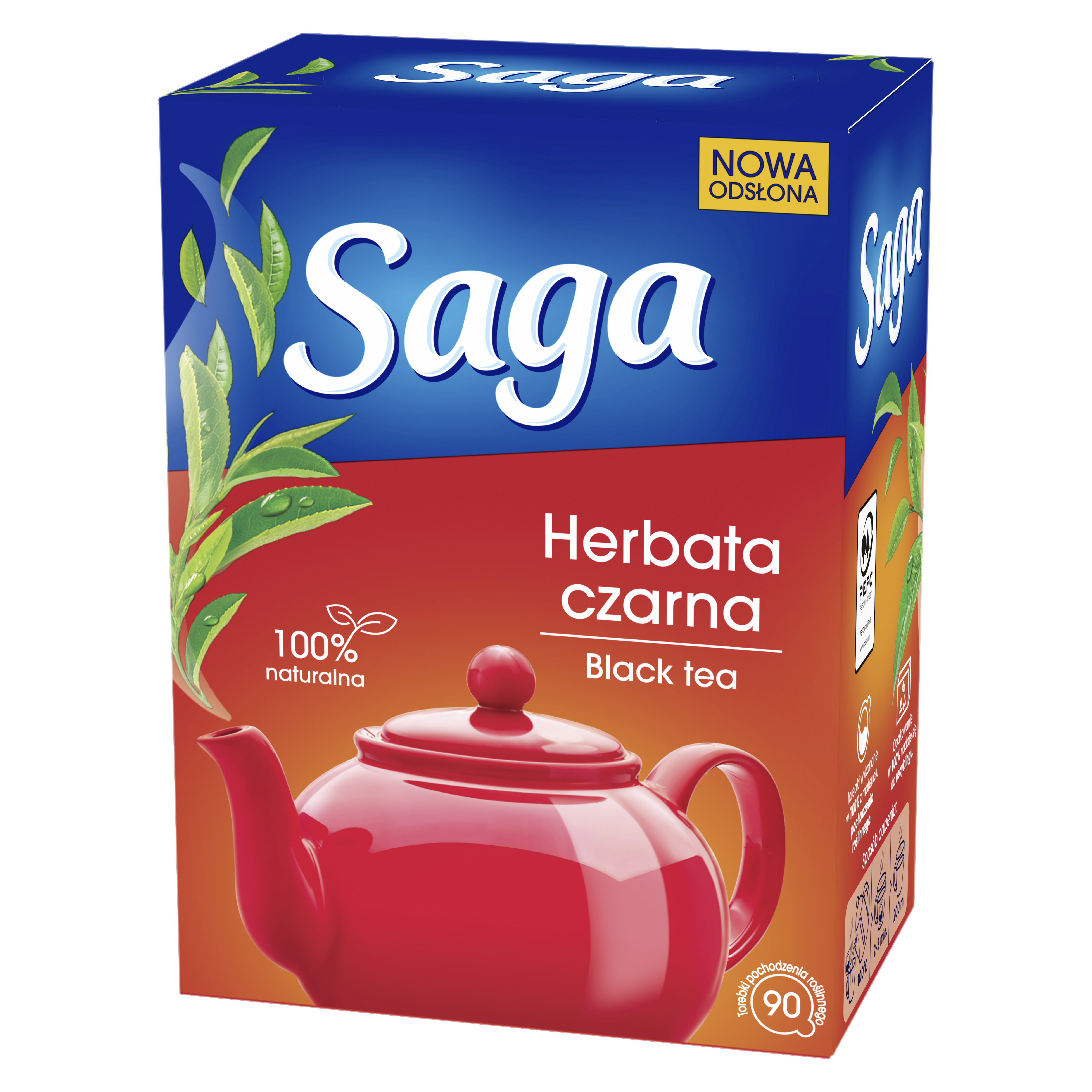 Saga Herbata Czarna 90 Tb 126 G