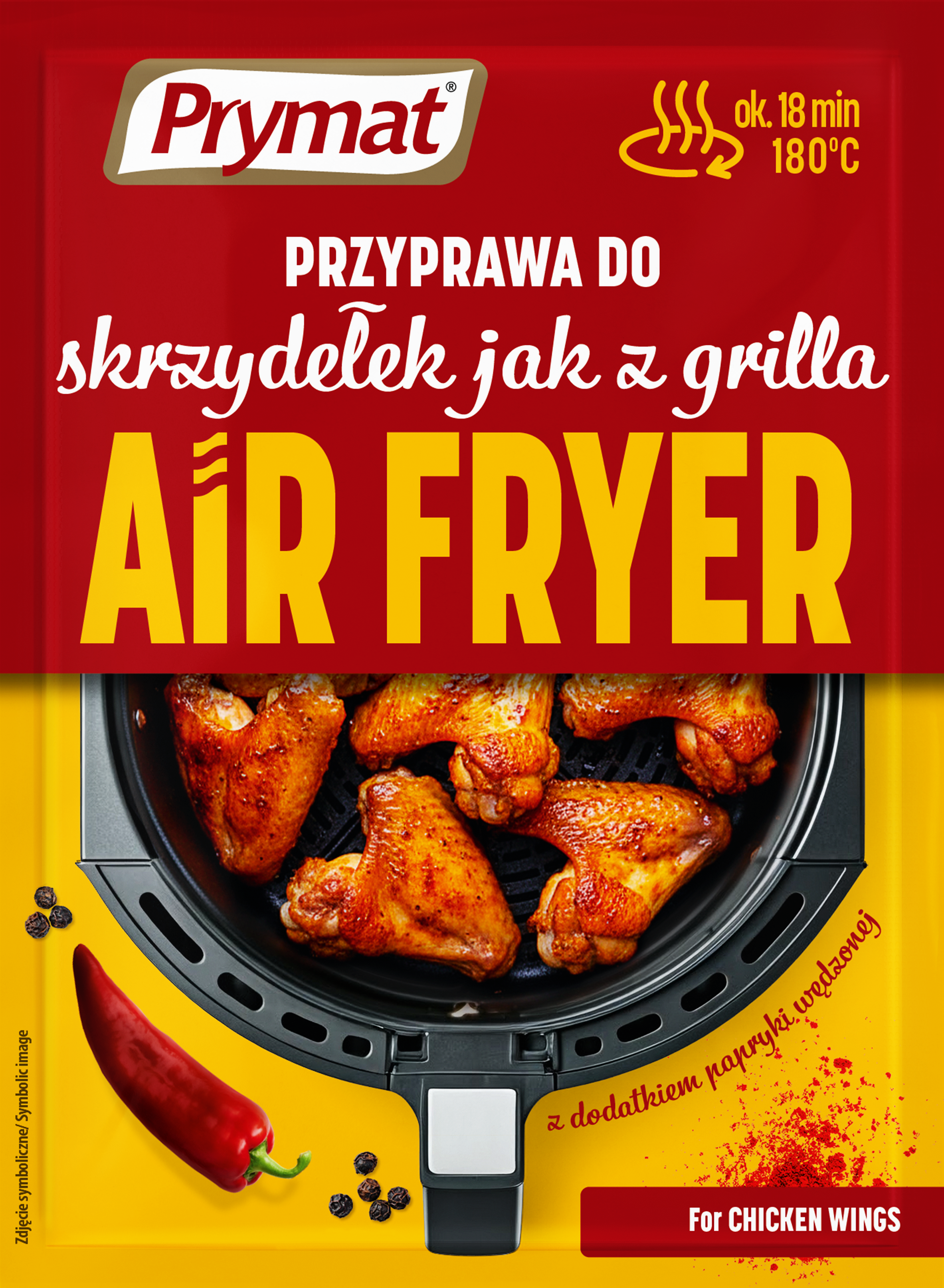 Prymat Przyprawa Do Skrzydełek Jak Z Grilla Air Fryer 25G