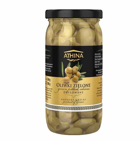 Athina Oliwki Greckie zielone drylowane 380g