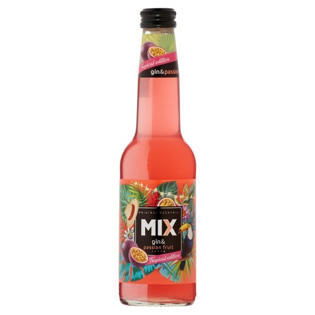 Gazowany koktajl alkoholowy mix o smaku ginu i marakui 0,33 l